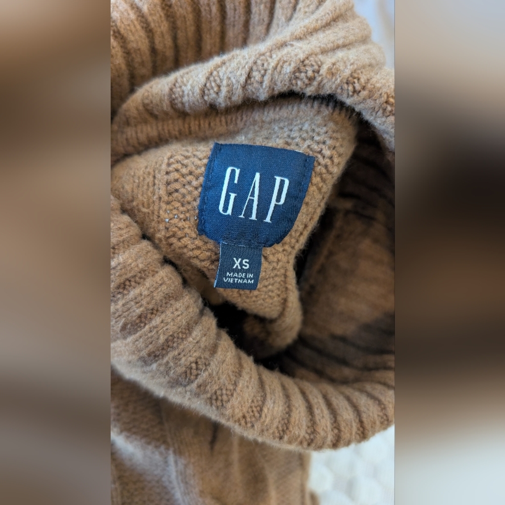 GAP Brown Sleeveless Turtleneck Sweater - Picture 6 of 6